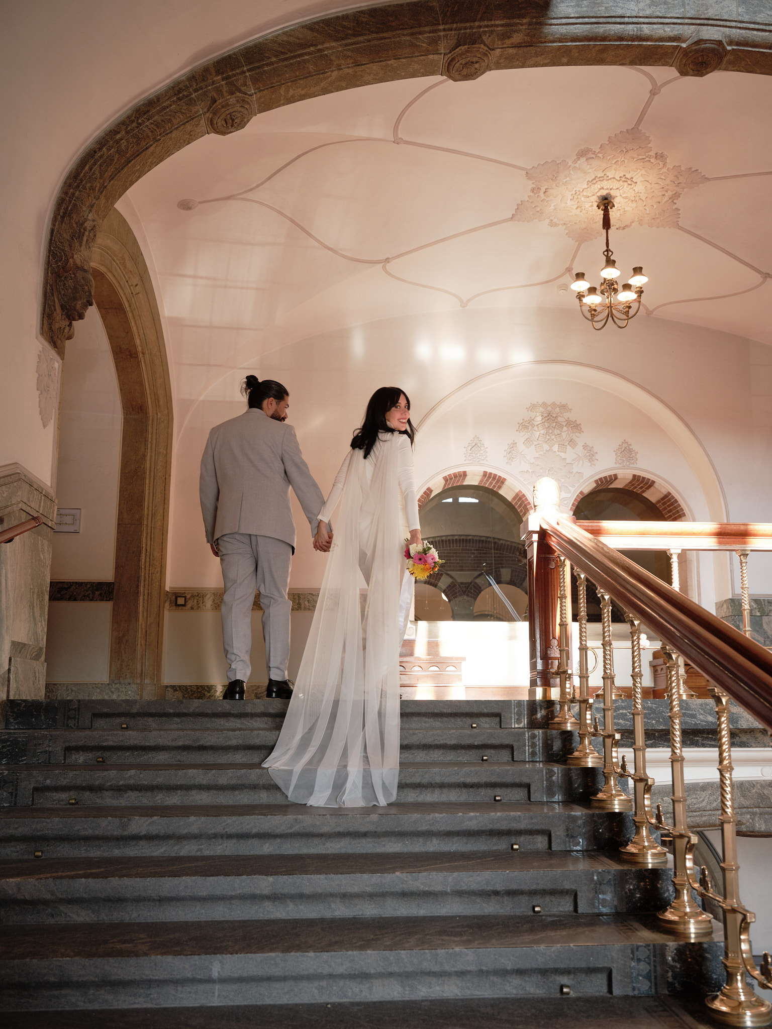 Wedding moment at Copenhagen City Hall